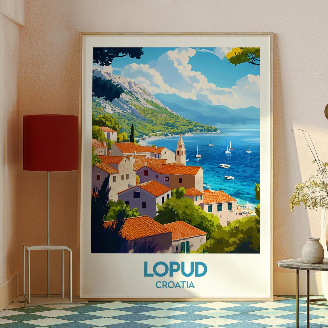 Lopud Croatia Island Travel Poster - Image 2