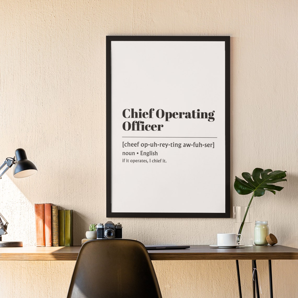 Chief Operating Officer Funny Office Definition Dictionary Poster - Image 4