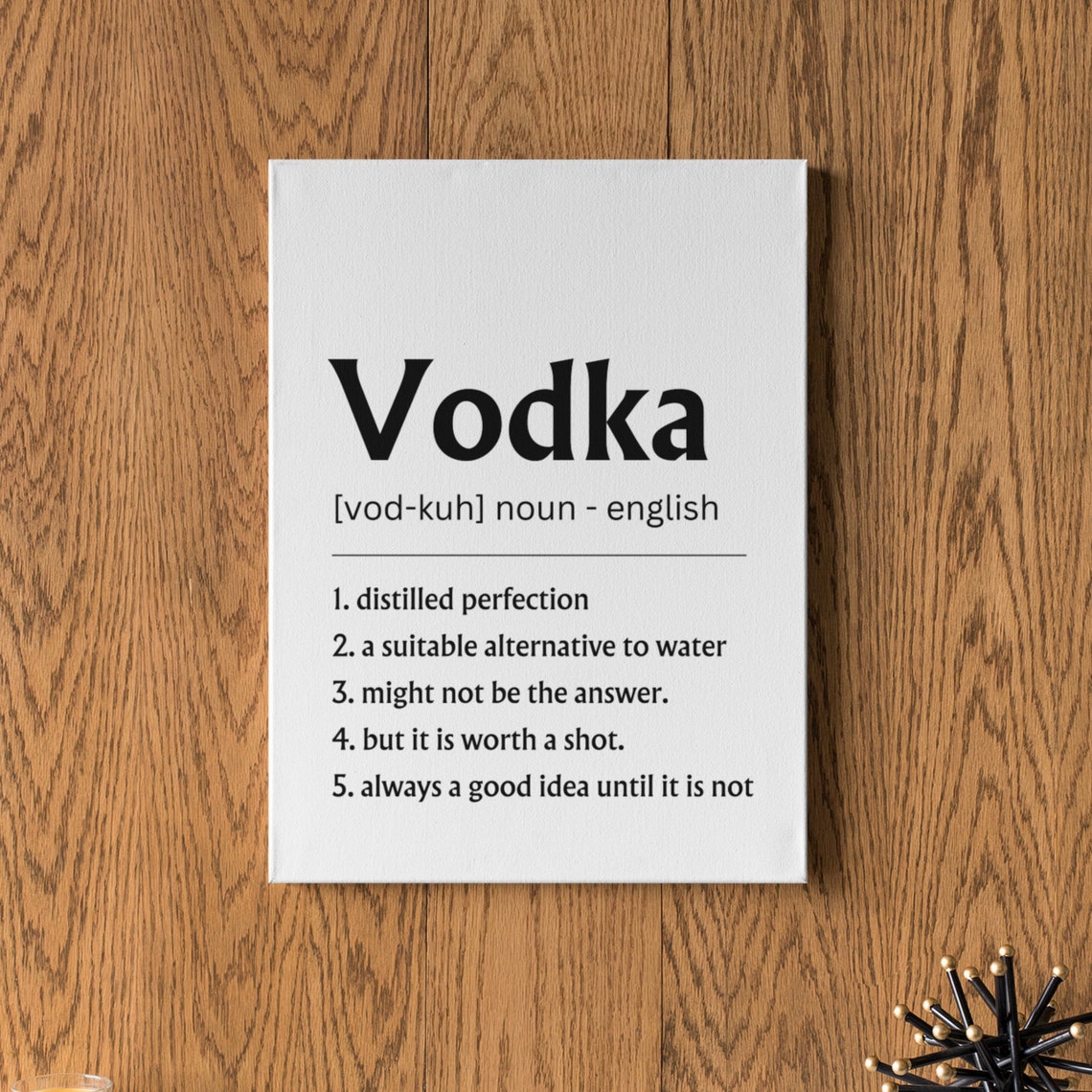 Vodka Definition Funny Quote Bar Cart Home Bar Decor Gift Poster - Image 4