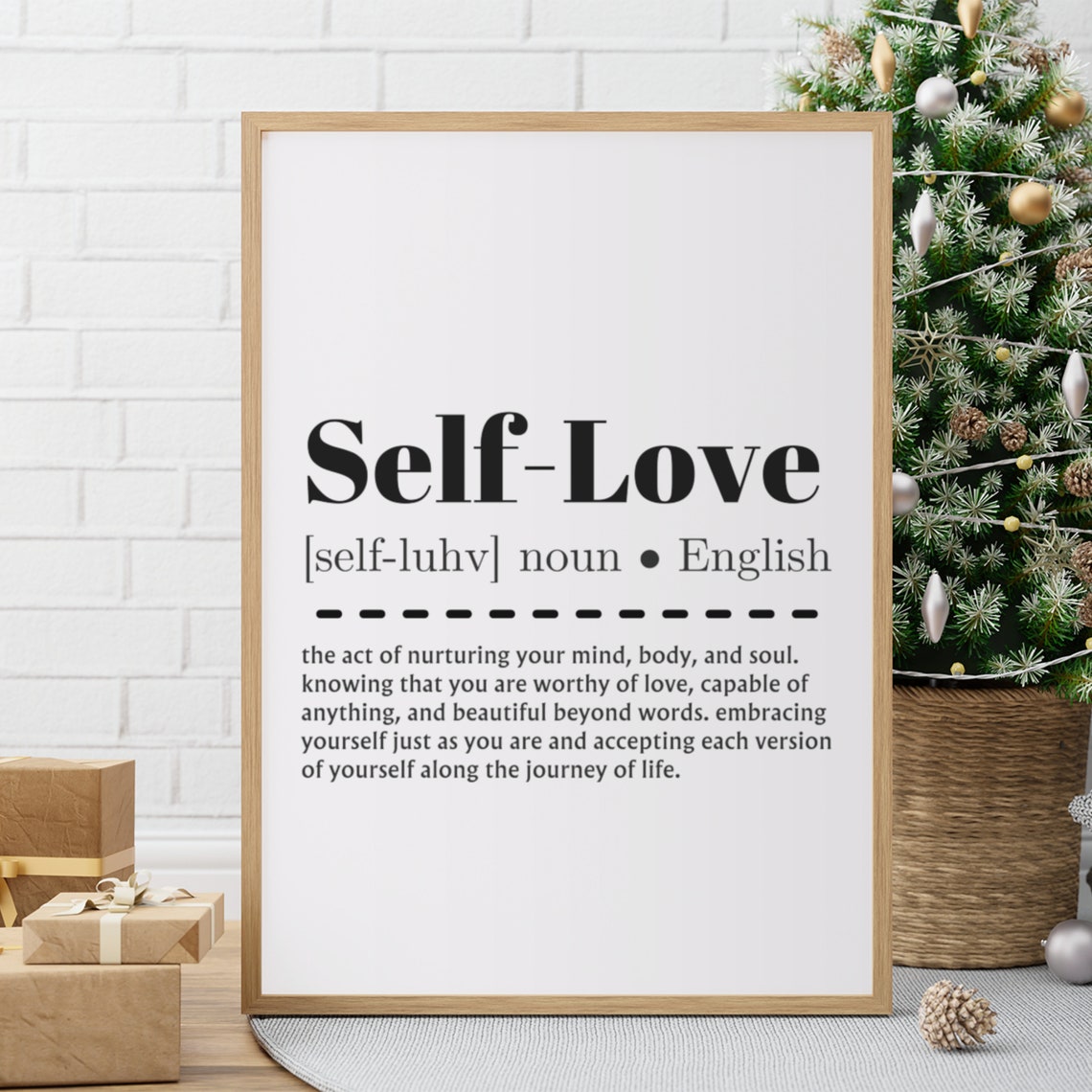 Self-Love Dictionary Definition Self Care Quote Poster for Her - Image 4