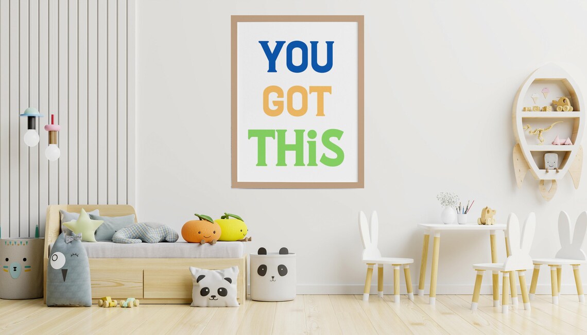 You Got This Set Of 3 Colorful Motivational Typography Poster - Image 4