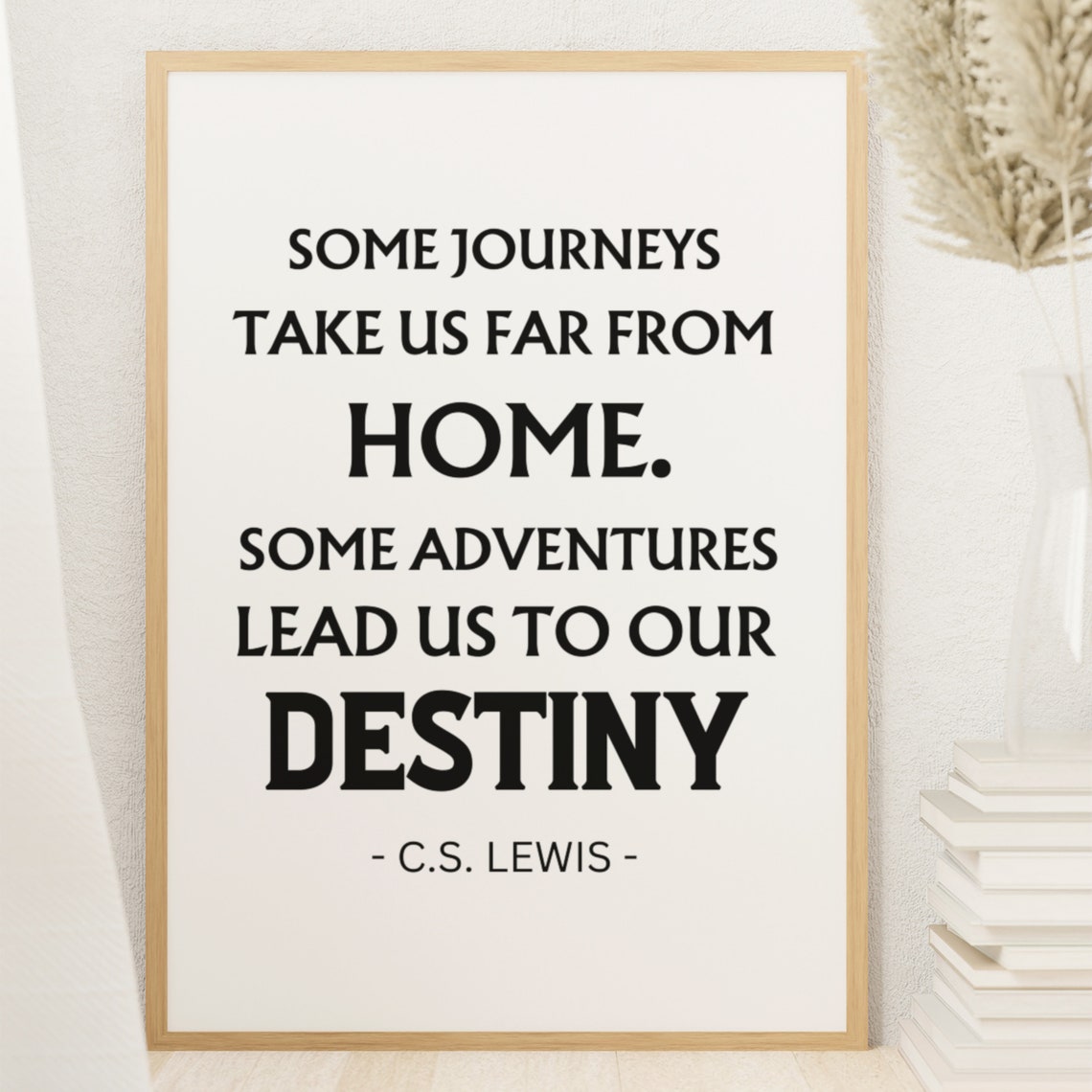 C. S. Lewis Some Journeys Destiny Adventure Inspirational Poster