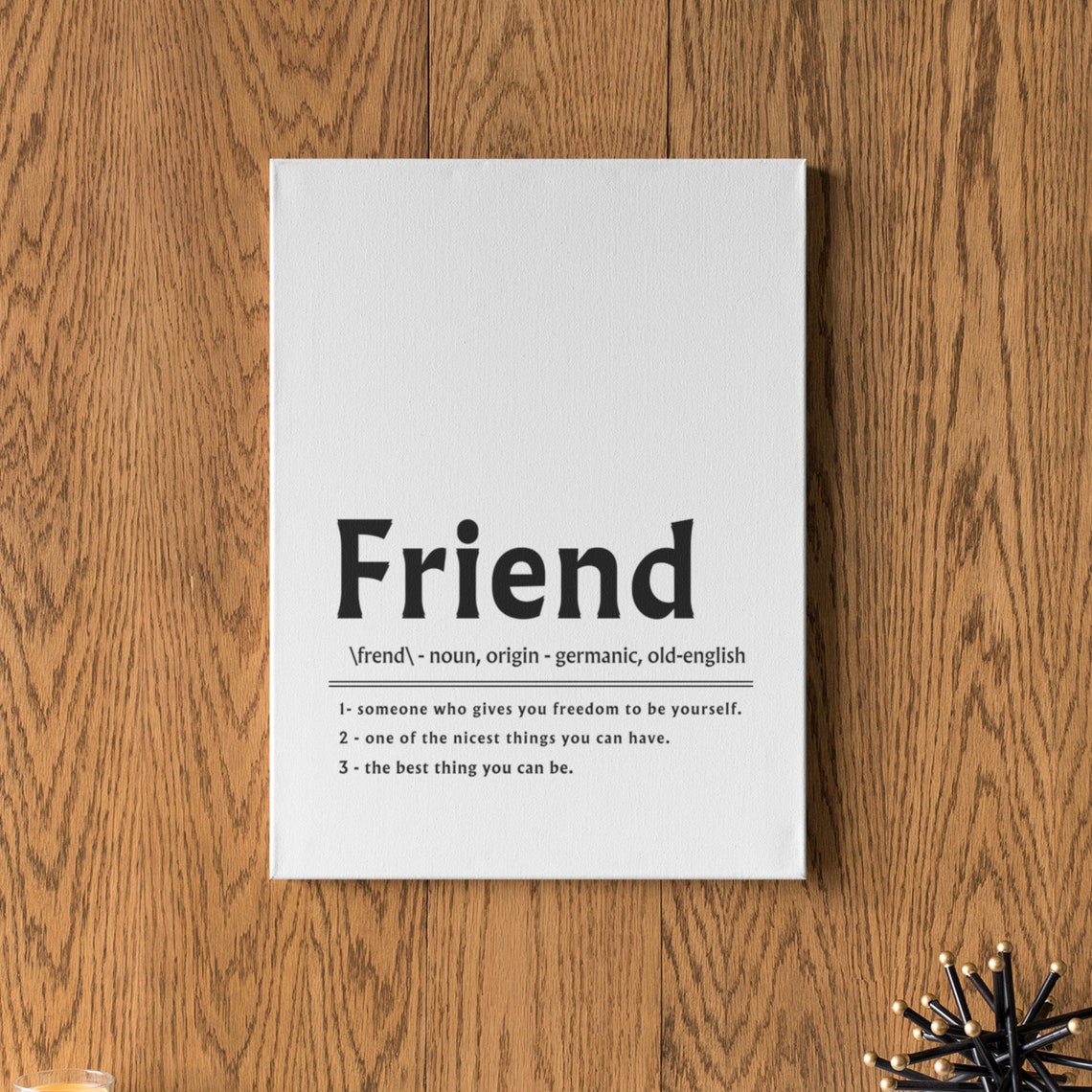 Friend Definition Freedom to Be Yourself True Friendship Poster - Image 6