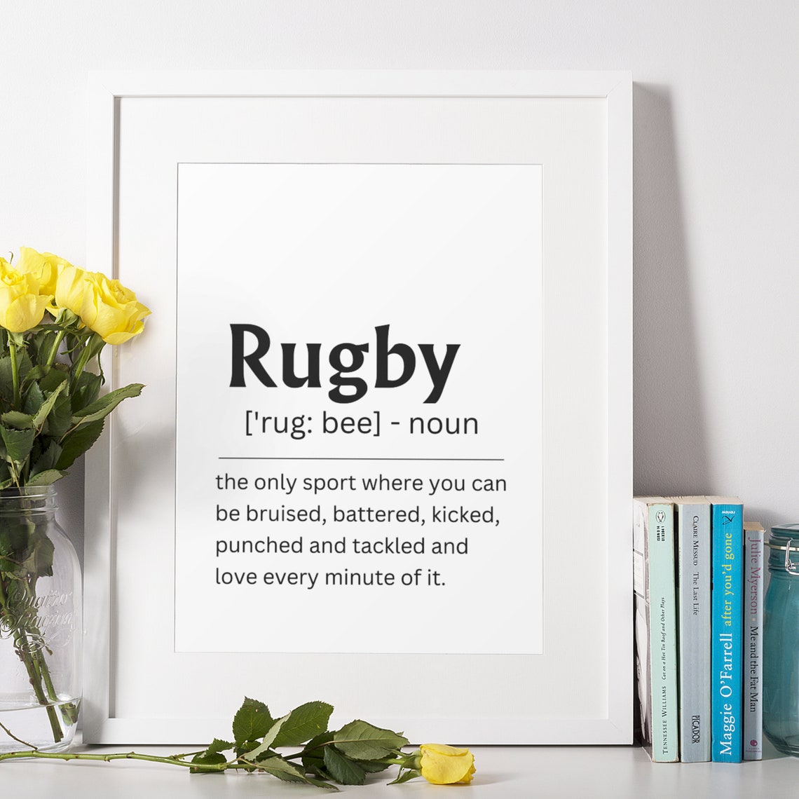 Rugby Gifts Rugby Definition Print Rugby Poster Rugby Print Rugby Art Rugby Gifts For Him Gifts For Her Gifts For Boys - Image 3