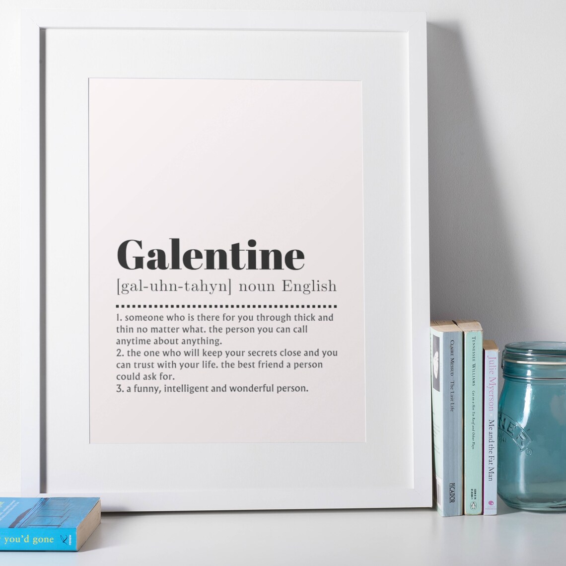 Galentine Definition Poster, Friendship Gift For Friends - Image 8