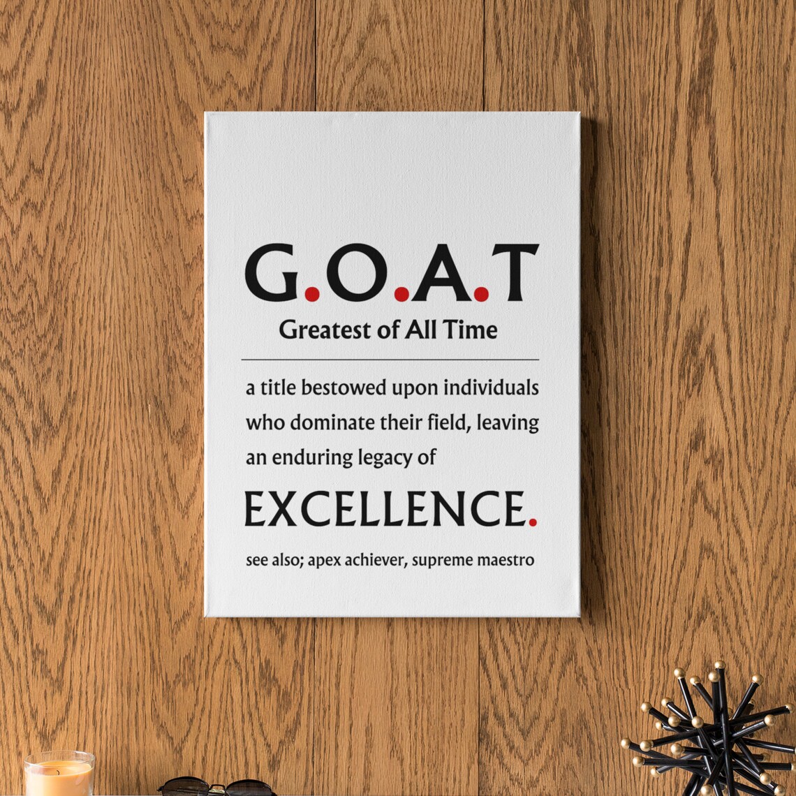Greatest of All Time Goat Special Friend Art Print - Image 4