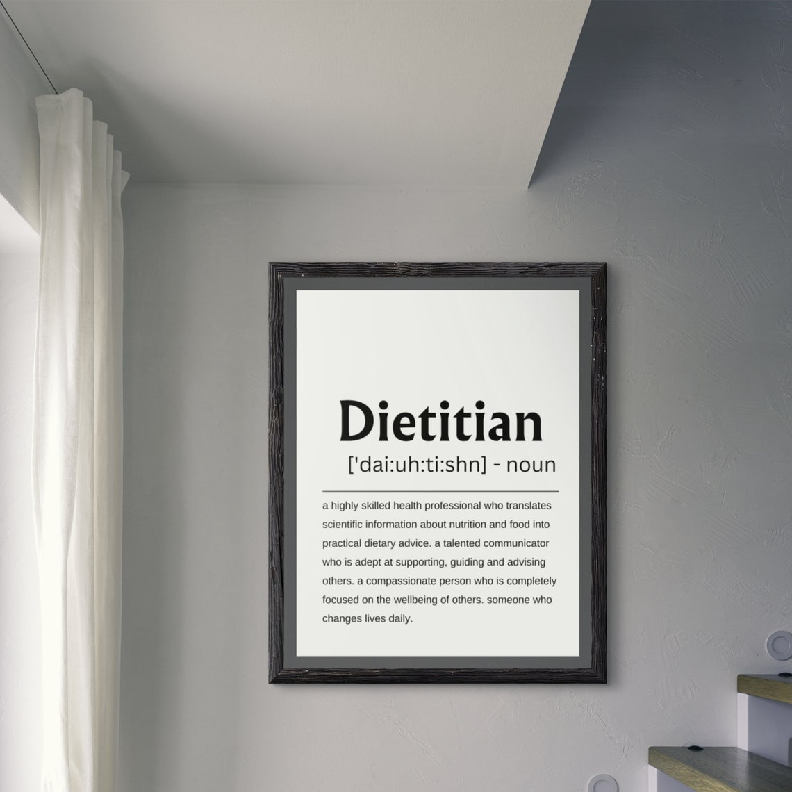 Dietitian Definition Nutrition Professional Appreciation Poster - Image 3