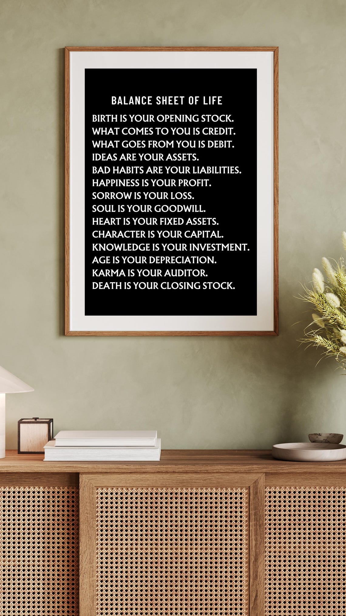 Balance Sheet Of Life Funny Accountant Accounting Humor Poster - Image 3