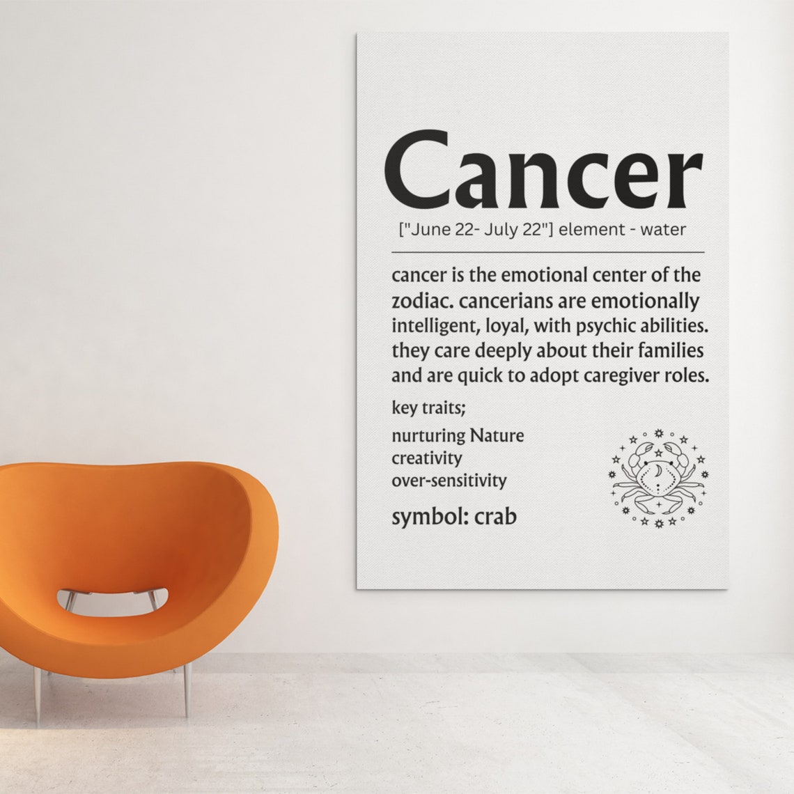 Cancer Definition Print Cancer Gifts Cancer Print Cancer Decor Zodiac Gifts Cancer Birthday Gift - Image 5
