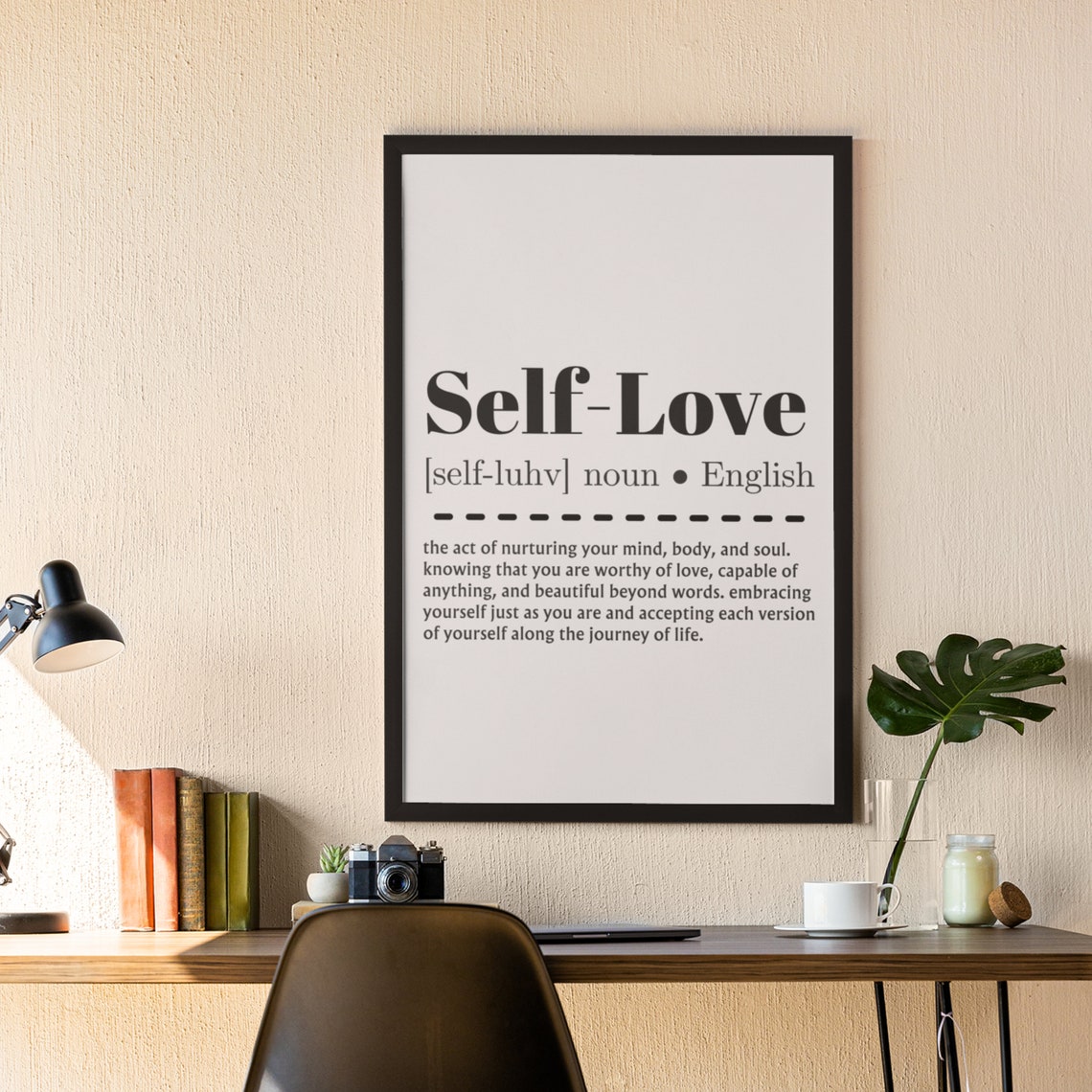 Self-Love Dictionary Definition Self Care Quote Poster for Her - Image 2