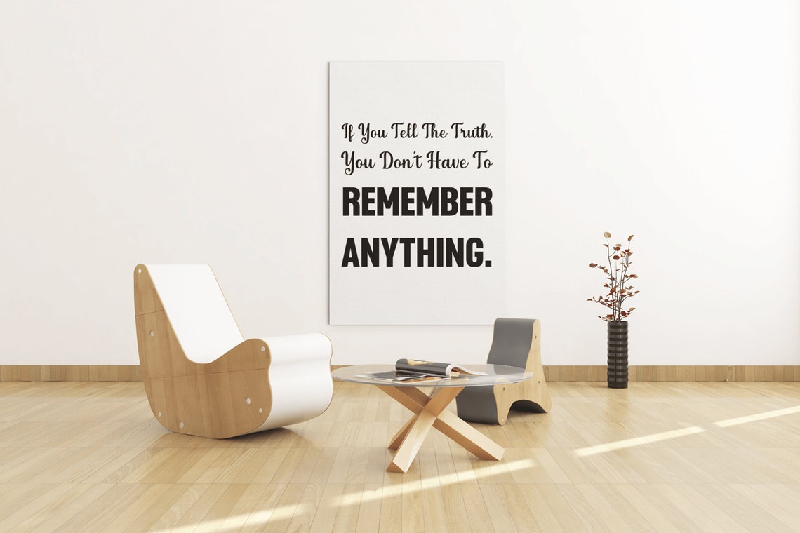 Mark Twain Tell The Truth Quote Inspirational Wall Decor Poster - Image 3