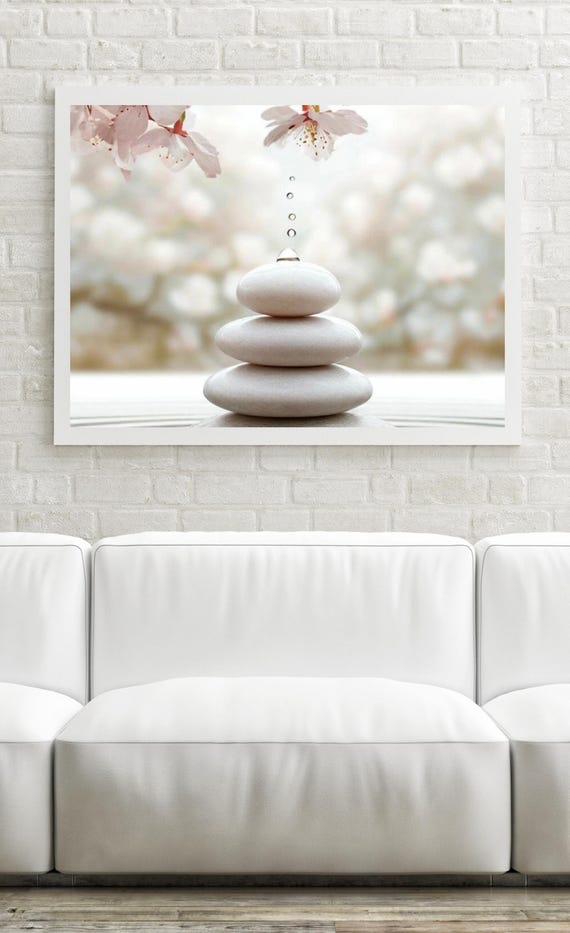 Peaceful Mind Zen Wall Art Buddhist Quote Minimalist Home Or Office Decor Enlightenment Path