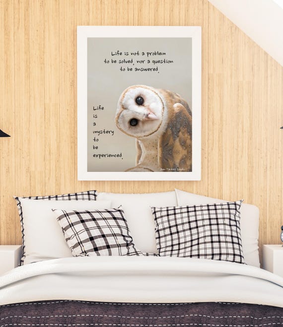 Life Is A Mystery Mindfulness Meditation Wall Art Instant Zen Quote Print For Home Or Office Decor Minimalist Poster