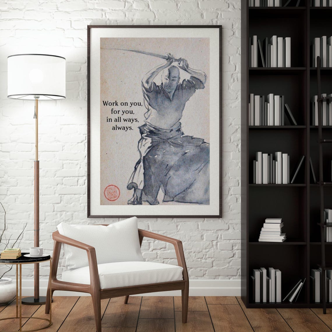Samurai Watercolor Work On You For You In All Ways Always Poster