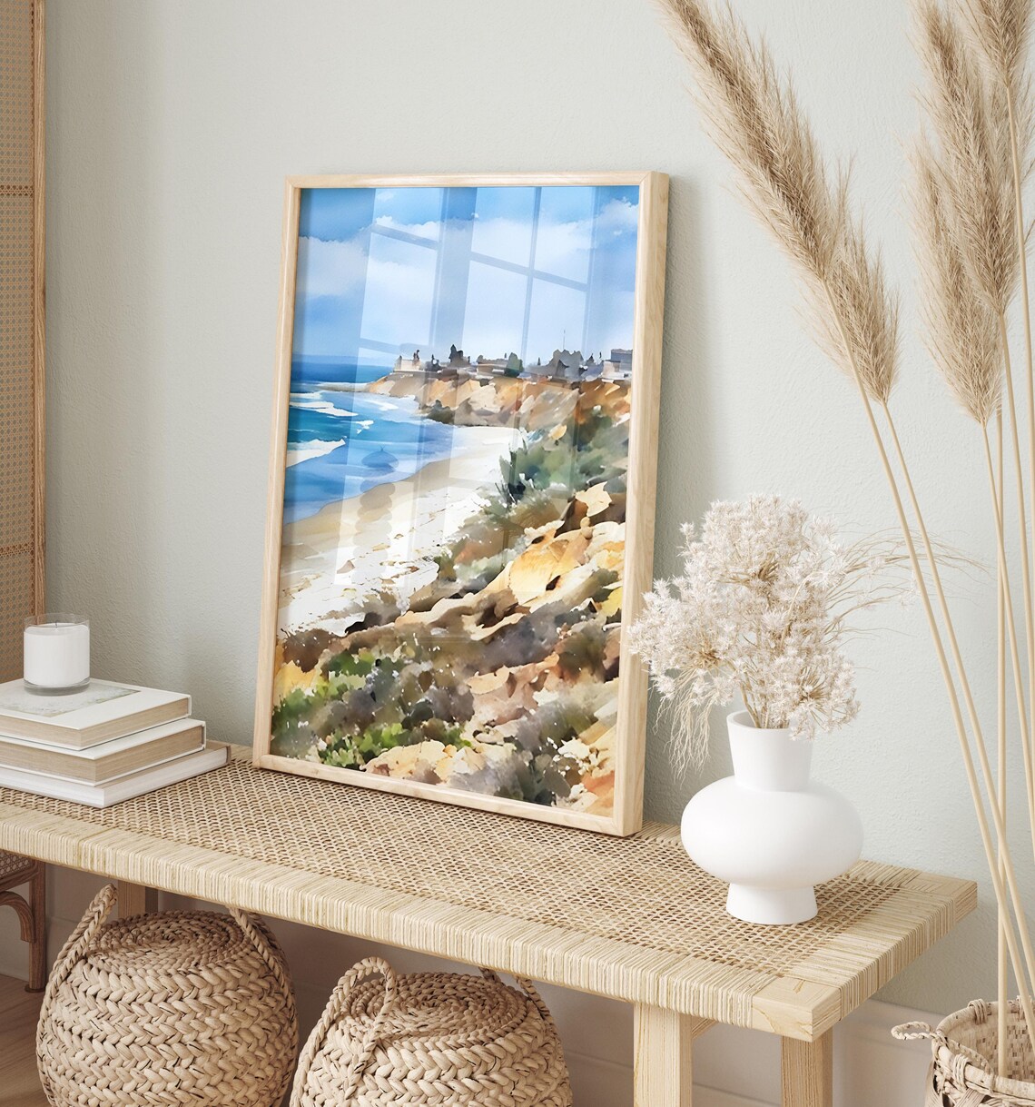 Carlsbad Watercolor Painting Carlsbad Art Print Carlsbad Wall Art Travel Poster Travel Gift Art Print Unique Home Decor - Image 2
