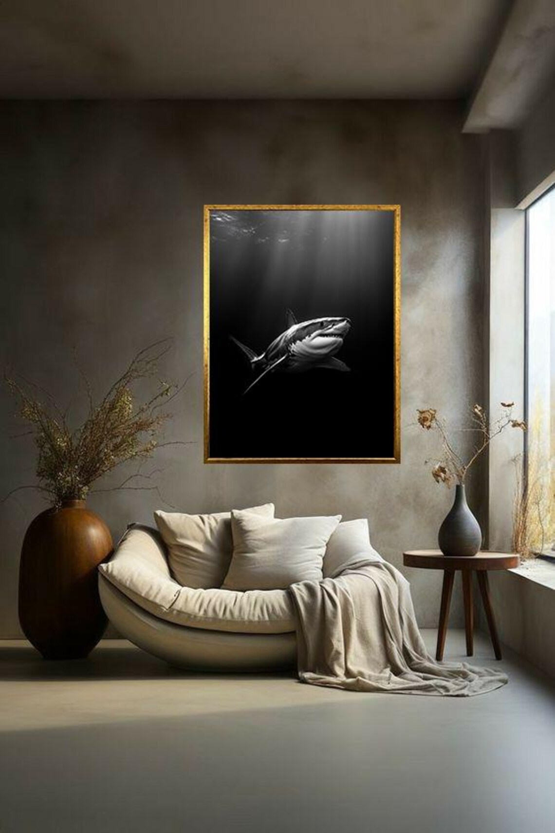 Shark Wall Art, Killer Shark Poster - Image 2