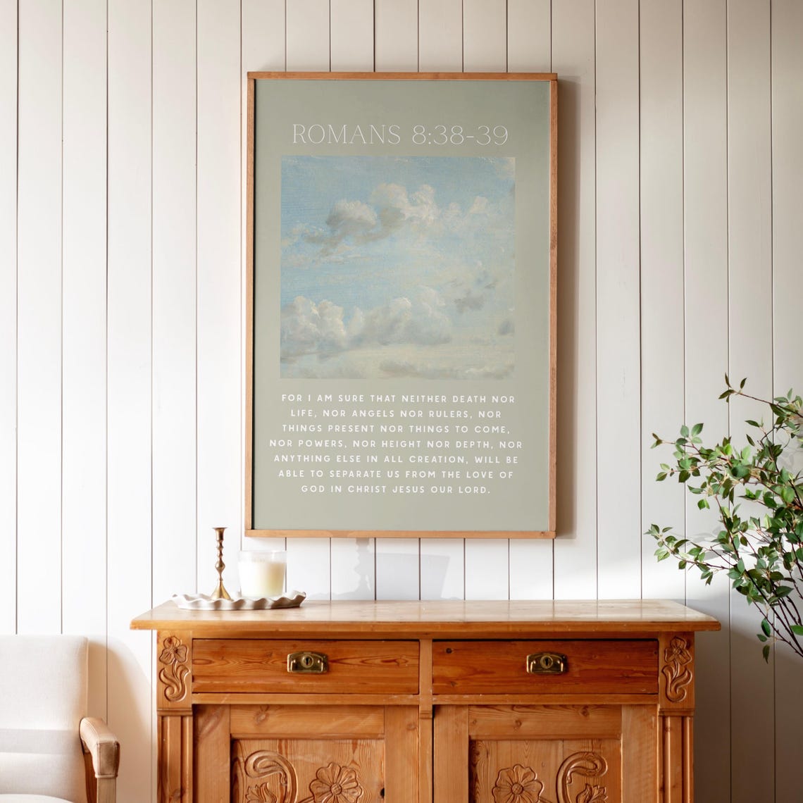 Cloud Painting Romans 8 Modern Wall Art Nature Wall Art Scripture Art Christian Painting Oil Paintings 654 - Image 3