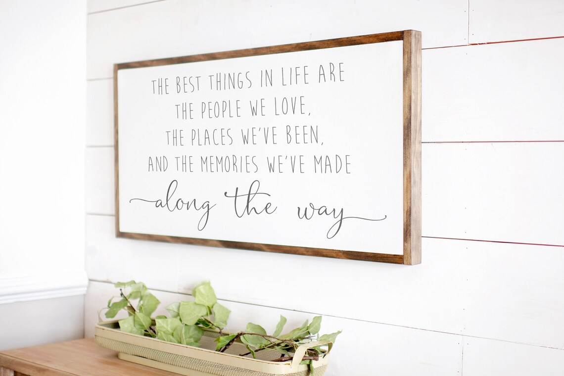 Best Things in Life Farmhouse Inspirational Wall Art Print - Image 2