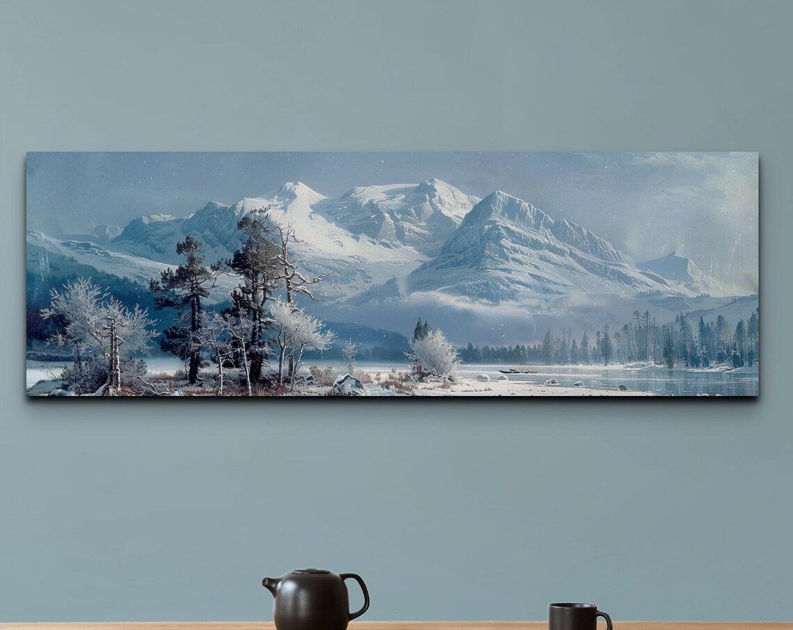 Mount Corcoran, Albert Bierstadt Style Nature Art Print