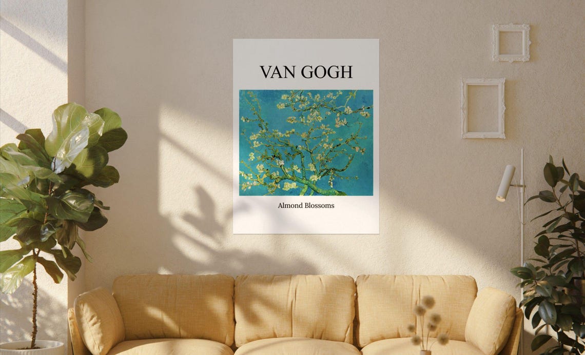 Vincent van Gogh Almond Blossom Branches Springtime Museum Poster