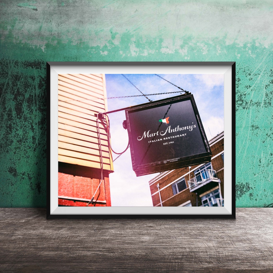 Mart Anthony's Italian Restaurant Est 1981 Hanging Sign Poster