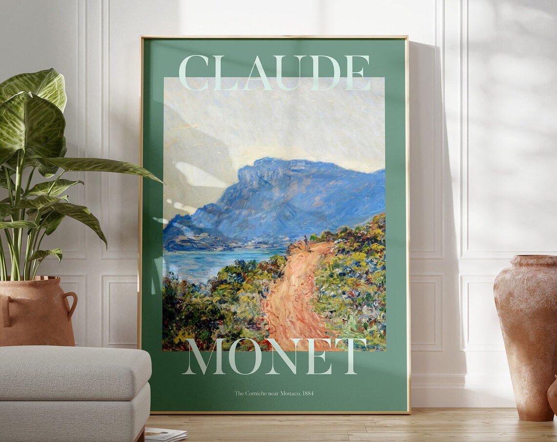 Claude Monet Landscape, Modern Impressionism Art Print