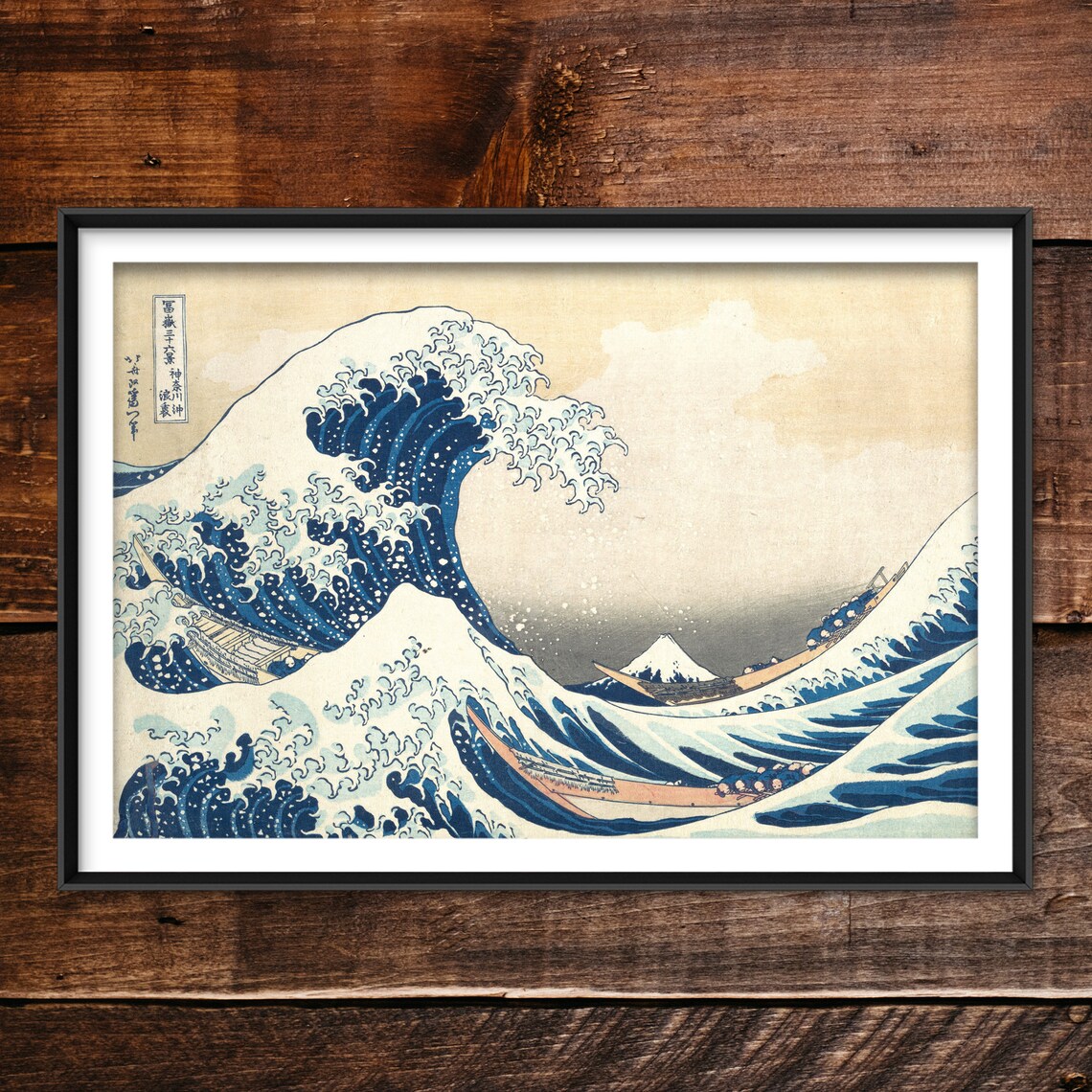 Katsushika Hokusai The Great Wave Off Kanagawa Japanese Art Print - Image 4