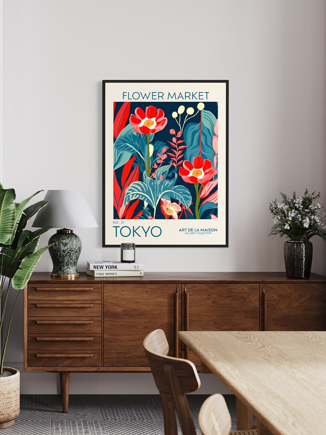 Flower Market Poster, Botanical Floral Decor - Image 4