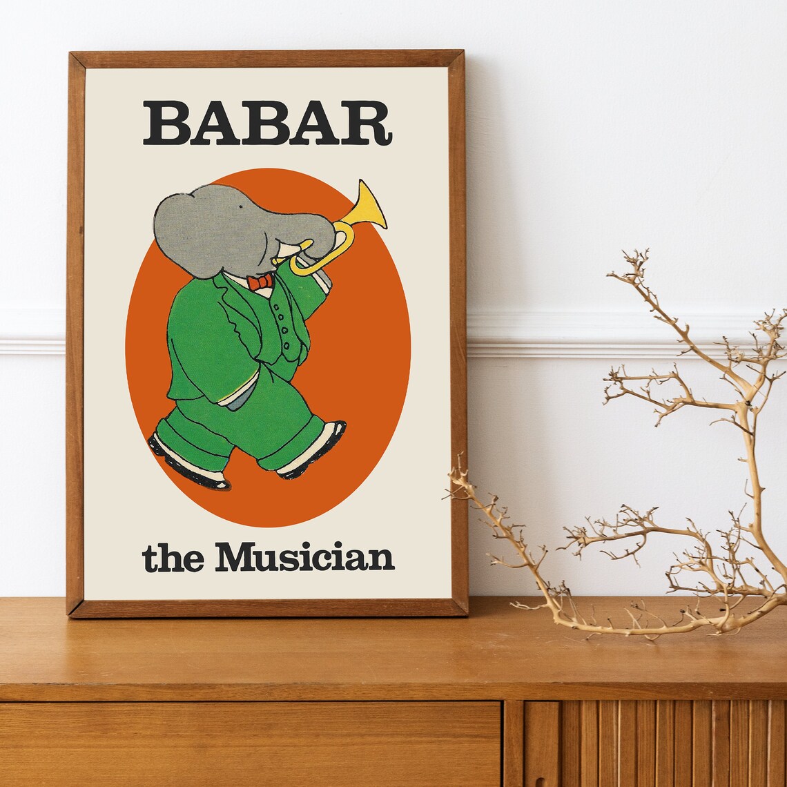 Babar The Elephant - Retro Nursery Art - Image 3