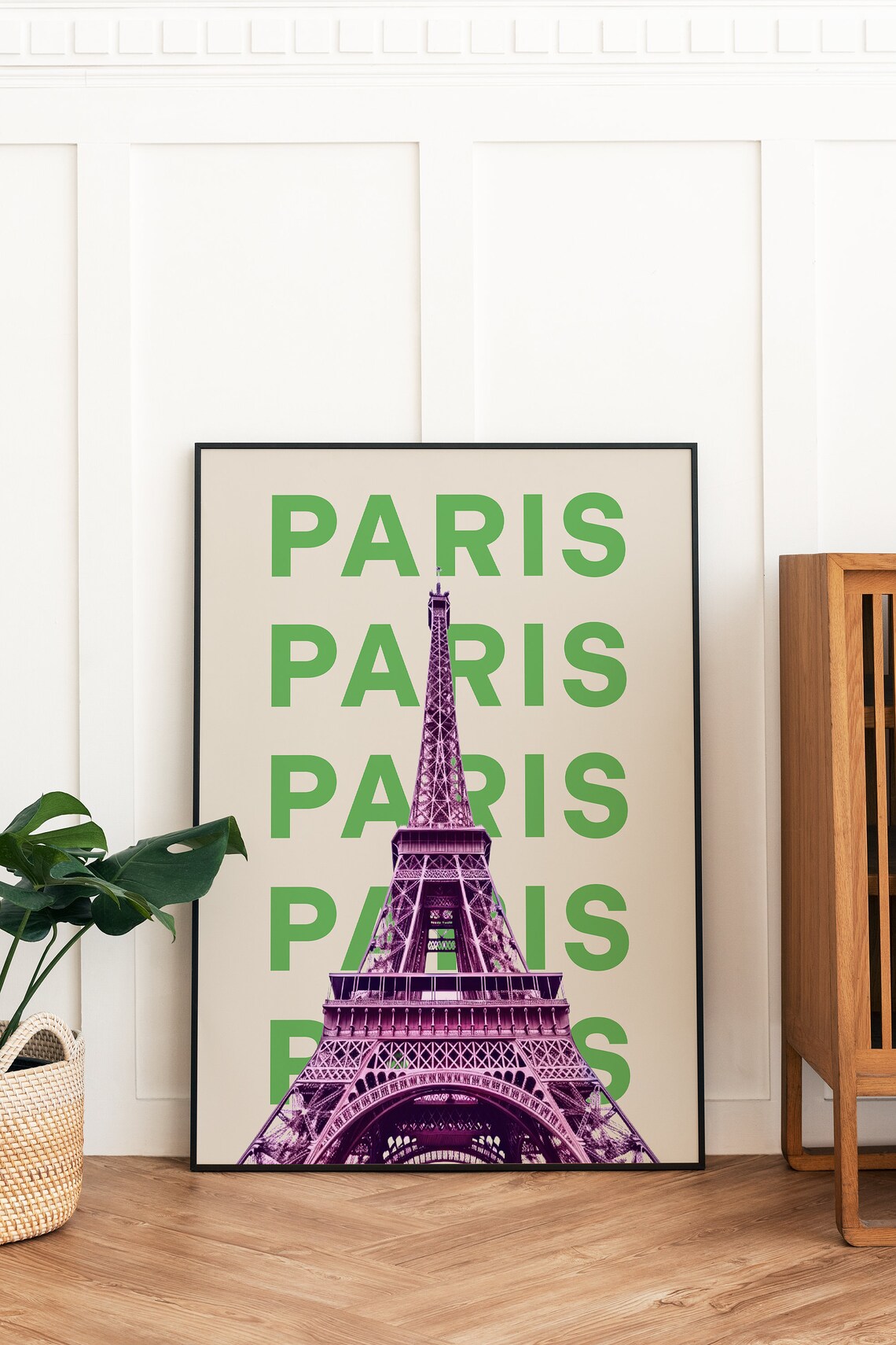 Paris City Poster, Funky Trendy Travel Art - Image 3