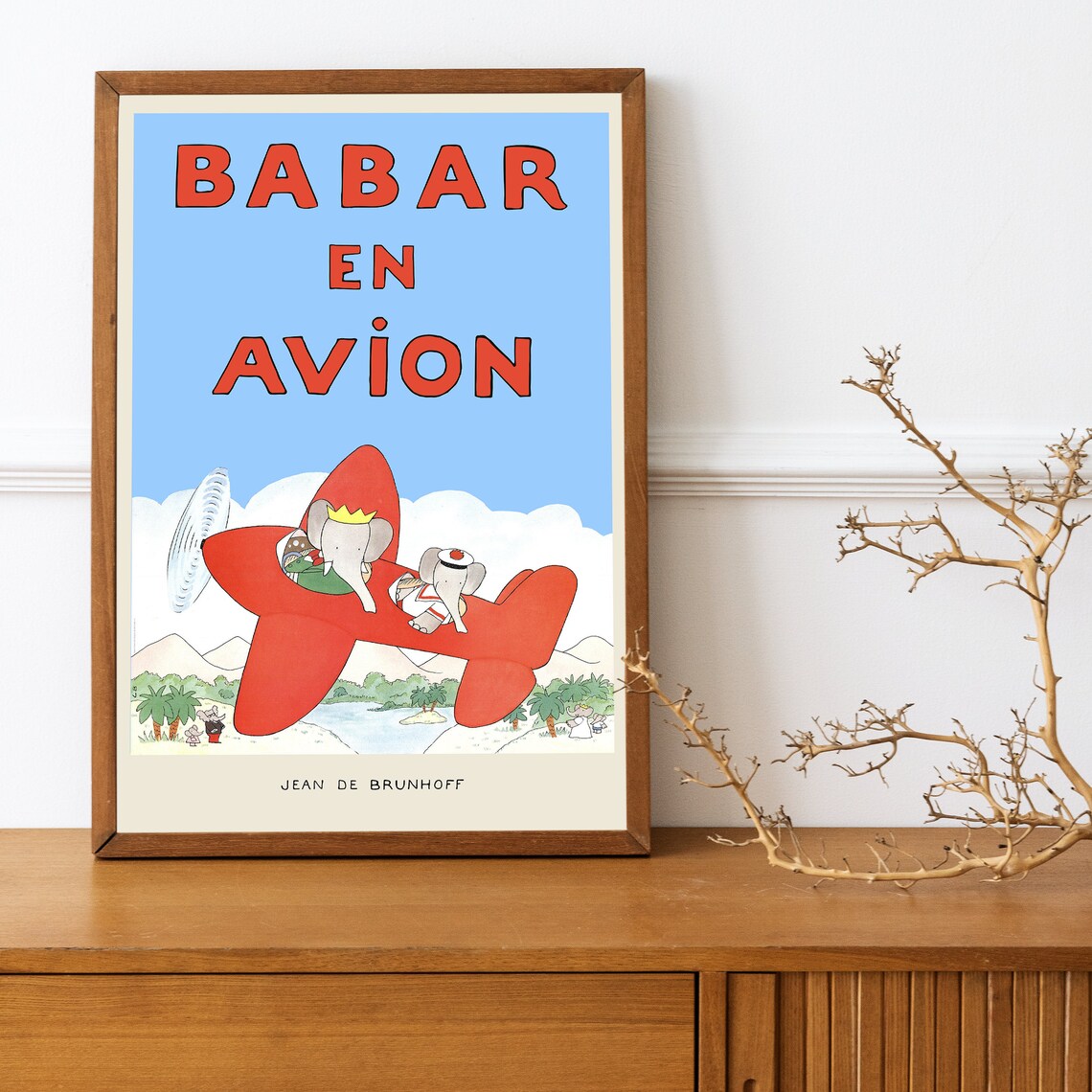 Babar The Elephant - Retro Nursery Art - Image 5