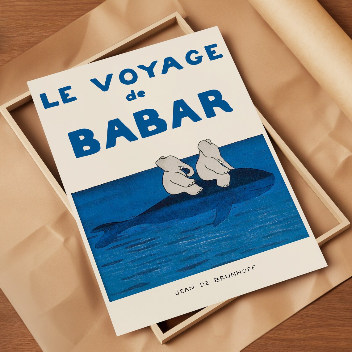 Babar The Elephant - Retro Nursery Art - Image 4