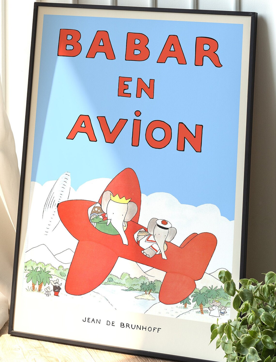 Babar The Elephant - Retro Nursery Art - Image 2