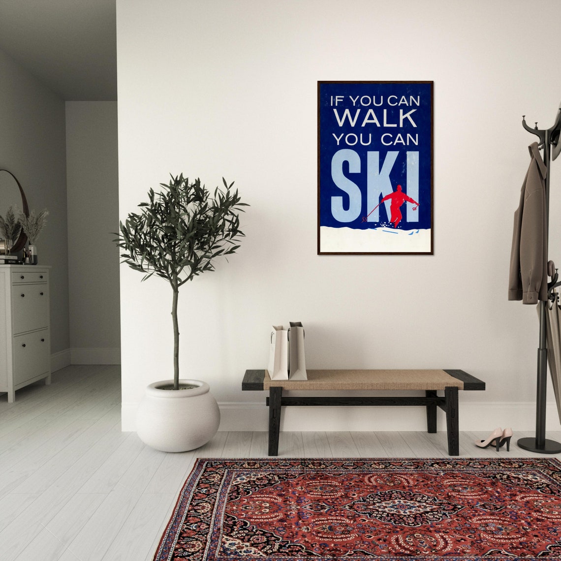Vintage Ski Poster, Retro Travel Poster - Image 3