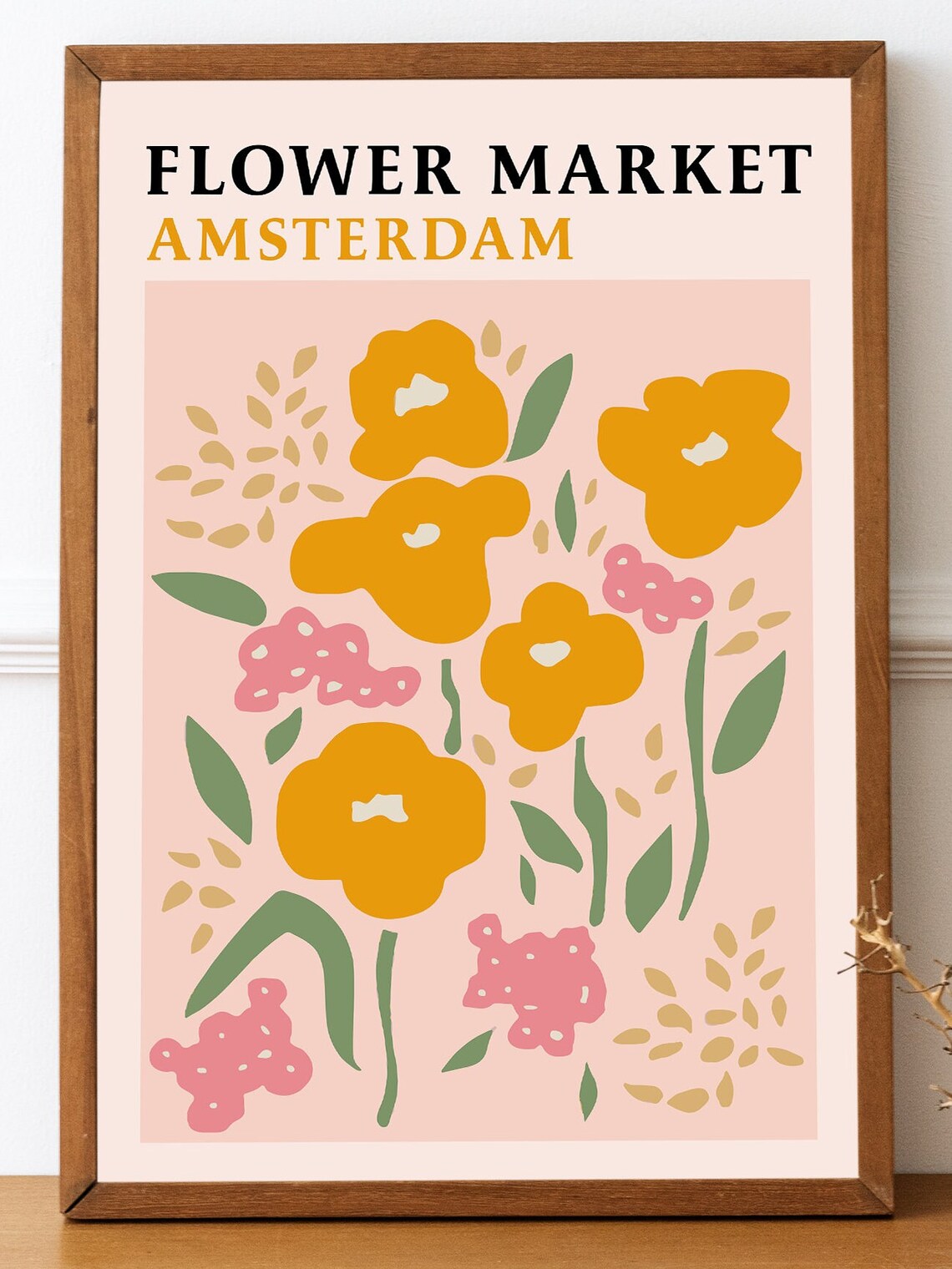 Flower Market Poster, Botanical Boho Decor - Image 2