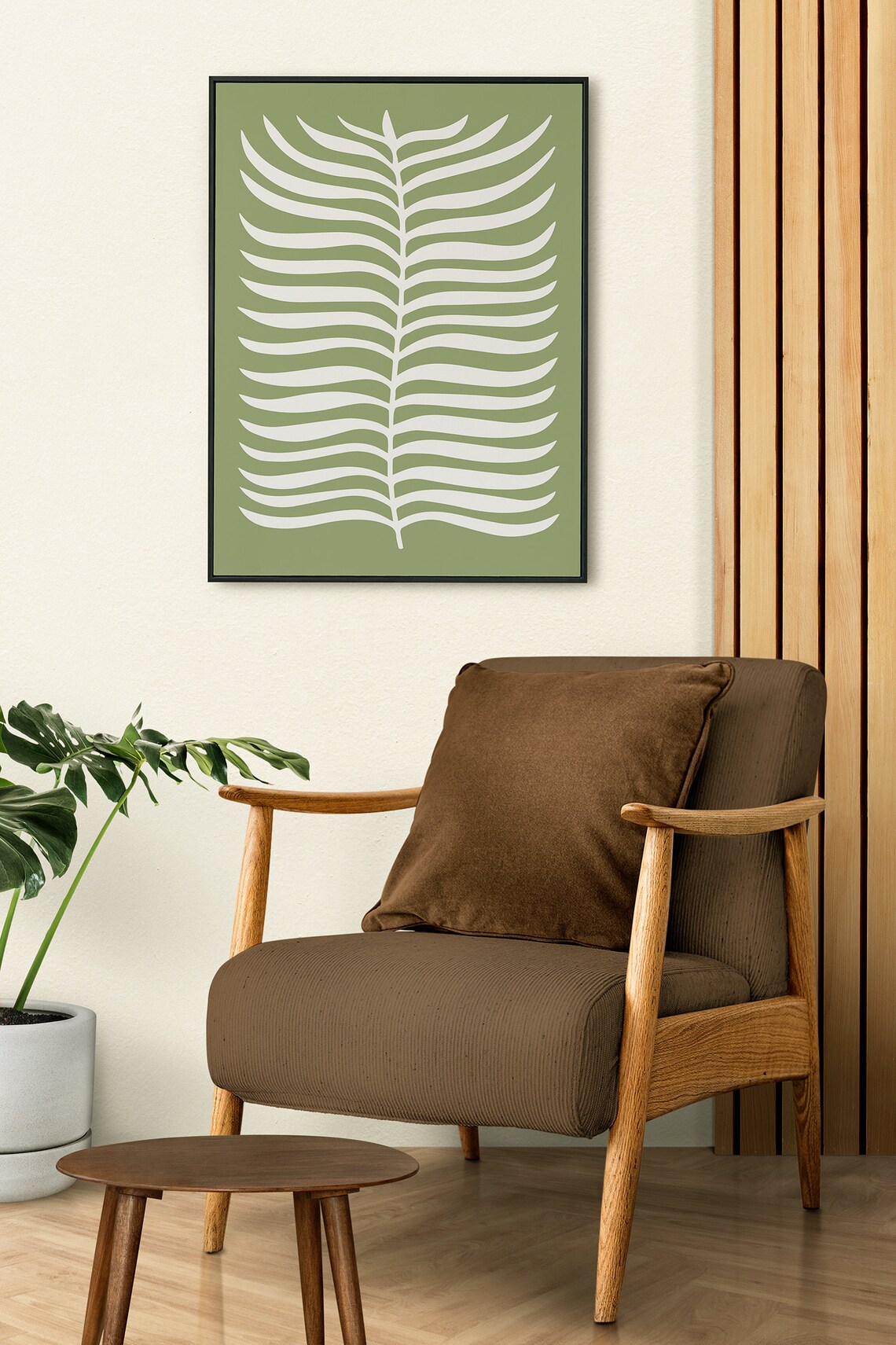 Botanical Print, Fern and Flower Illustration - Image 2
