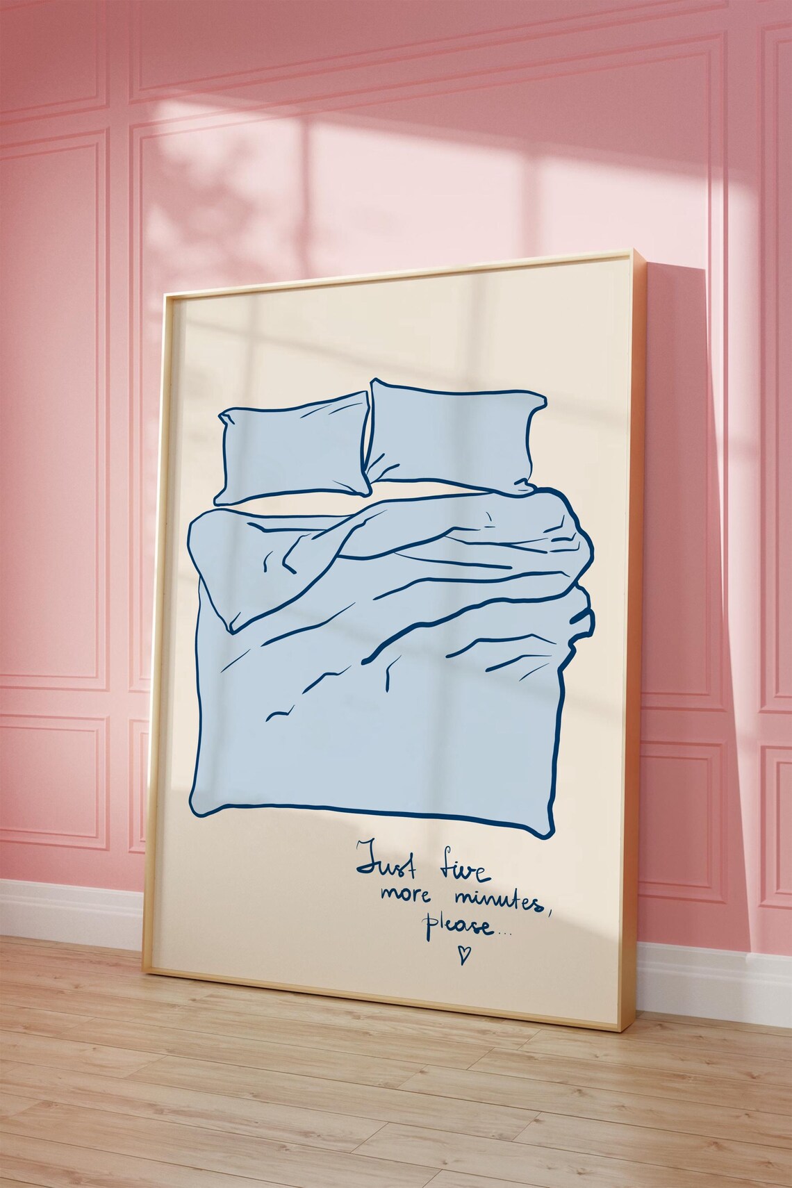 Stay In Bed Funny Bedroom Art Print, Sketch - Image 2