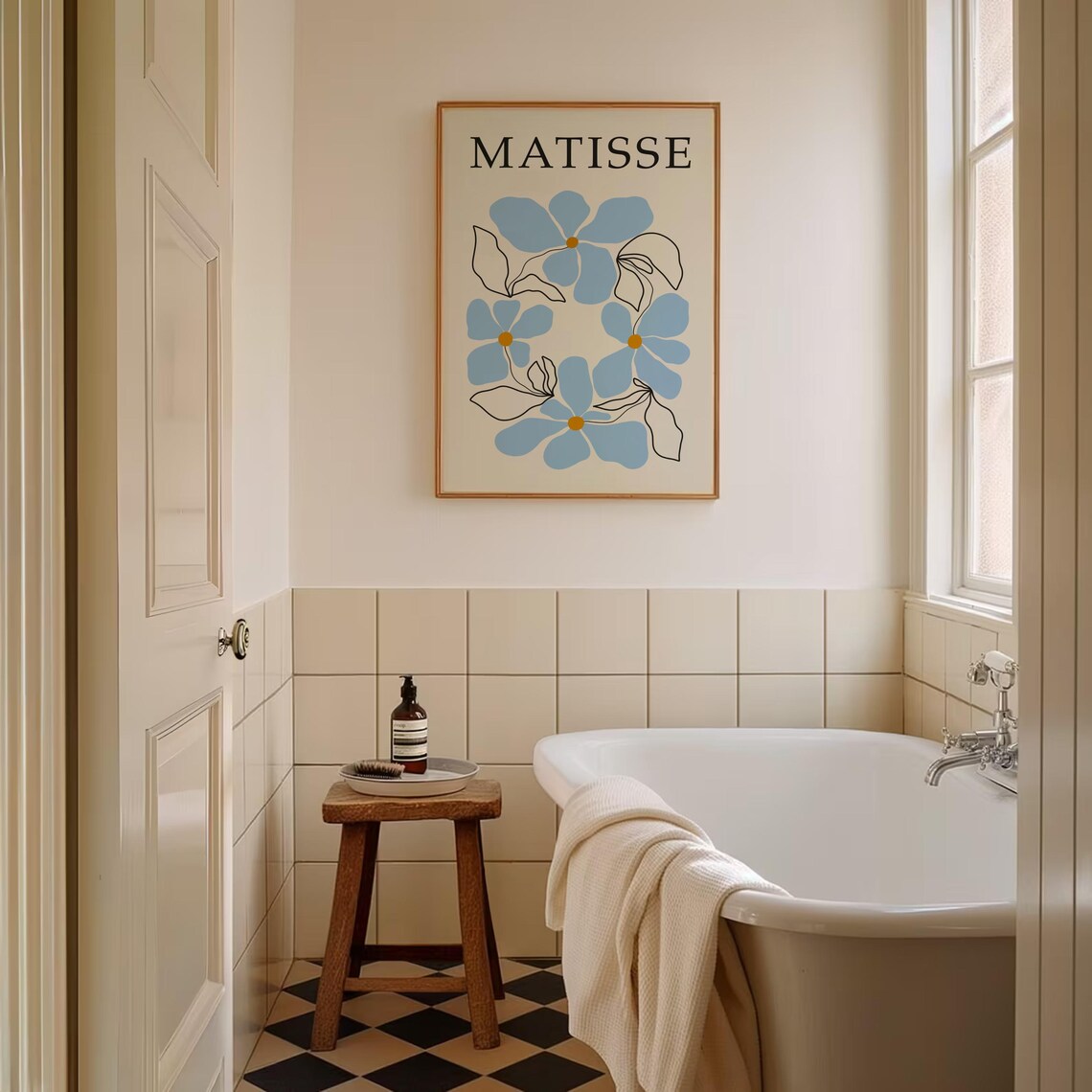 Matisse Print, Pastel Blue Bedroom Art Print - Image 3