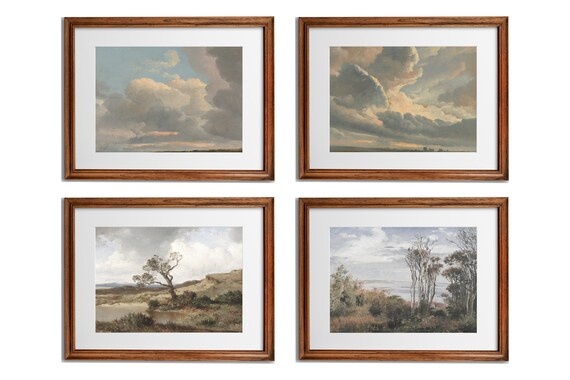Gallery Wall Set Vintage Landscape Prints Living Room Wall Art New Home Gifts Mountain Wall Art