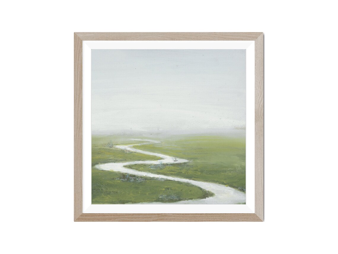 Vintage River Landscape Wall Art Print - Image 2
