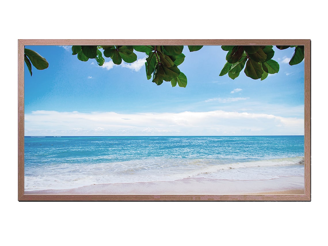 Ocean Tropical Beach Art Print for Frame TV