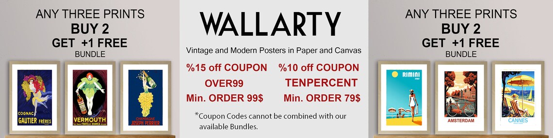 Wallarty Shop Bundle Deal Coupon Promotion Offer Graphic Print