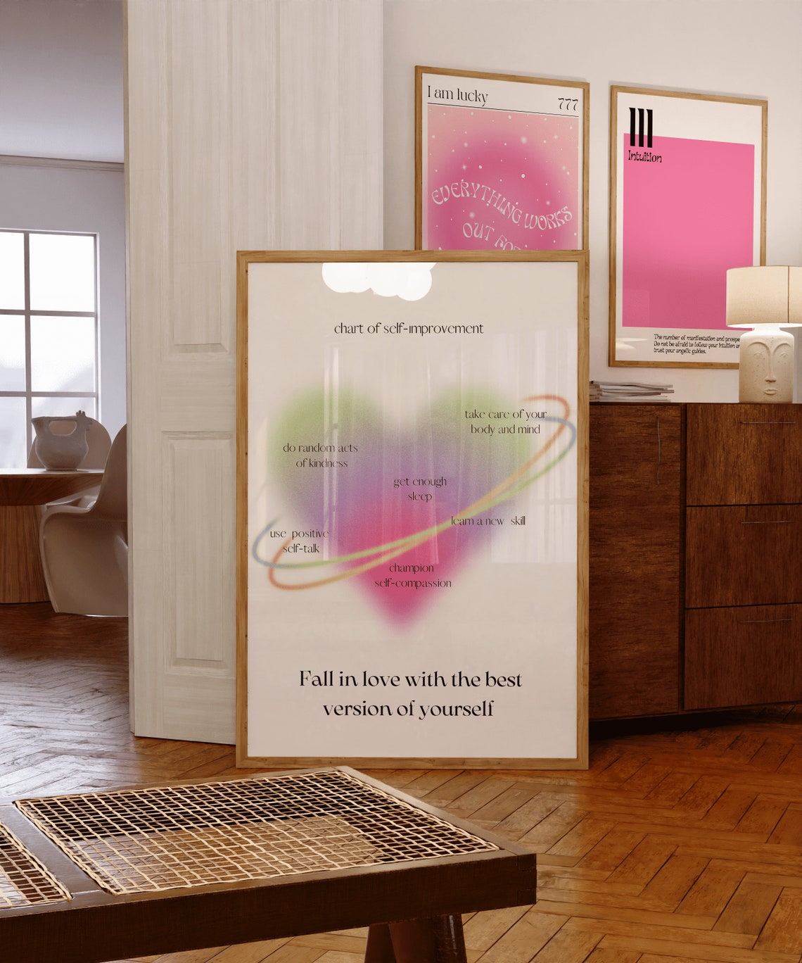 Fall in Love with the Best Version of Yourself Self Improvement Poster
