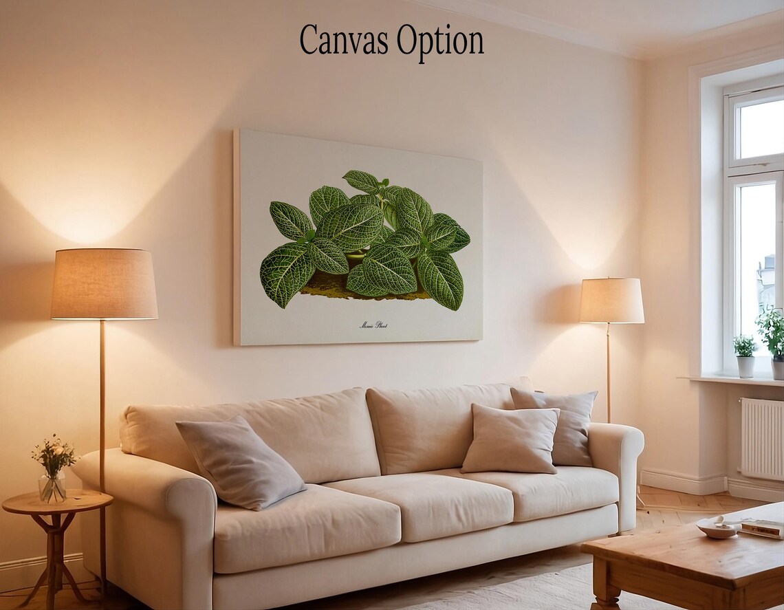 Mosaic Plant Botanical Art Print, Green Decor - Image 2