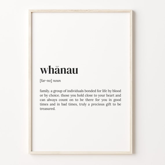 Whnau Definition Print Dictionary Poster Quote Wall Art Motivational Art Motivational Quote Gift For Grandma Cheap Gift C17 632