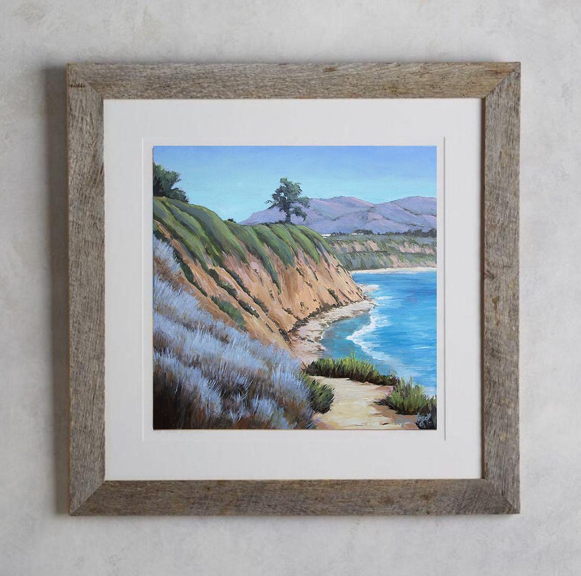 Carpinteria Bluffs Ocean Cliff Path Coastal View Travel Poster - Image 3