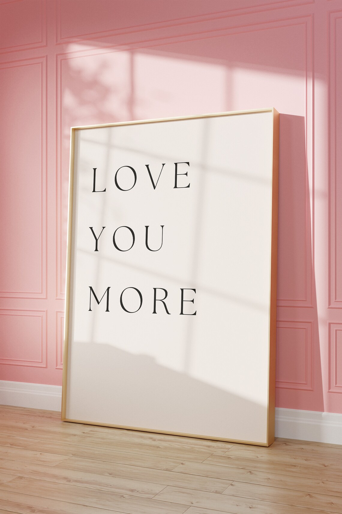 Love You More Quote Art Print, Romantic Decor - Image 3