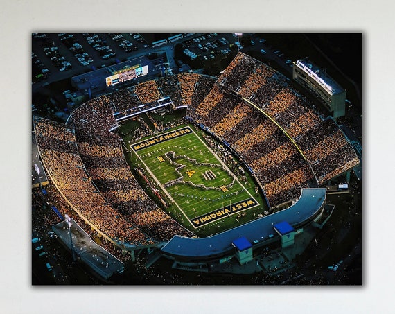 Mountaineer Field Canvas West Virginia Football Stadium Art