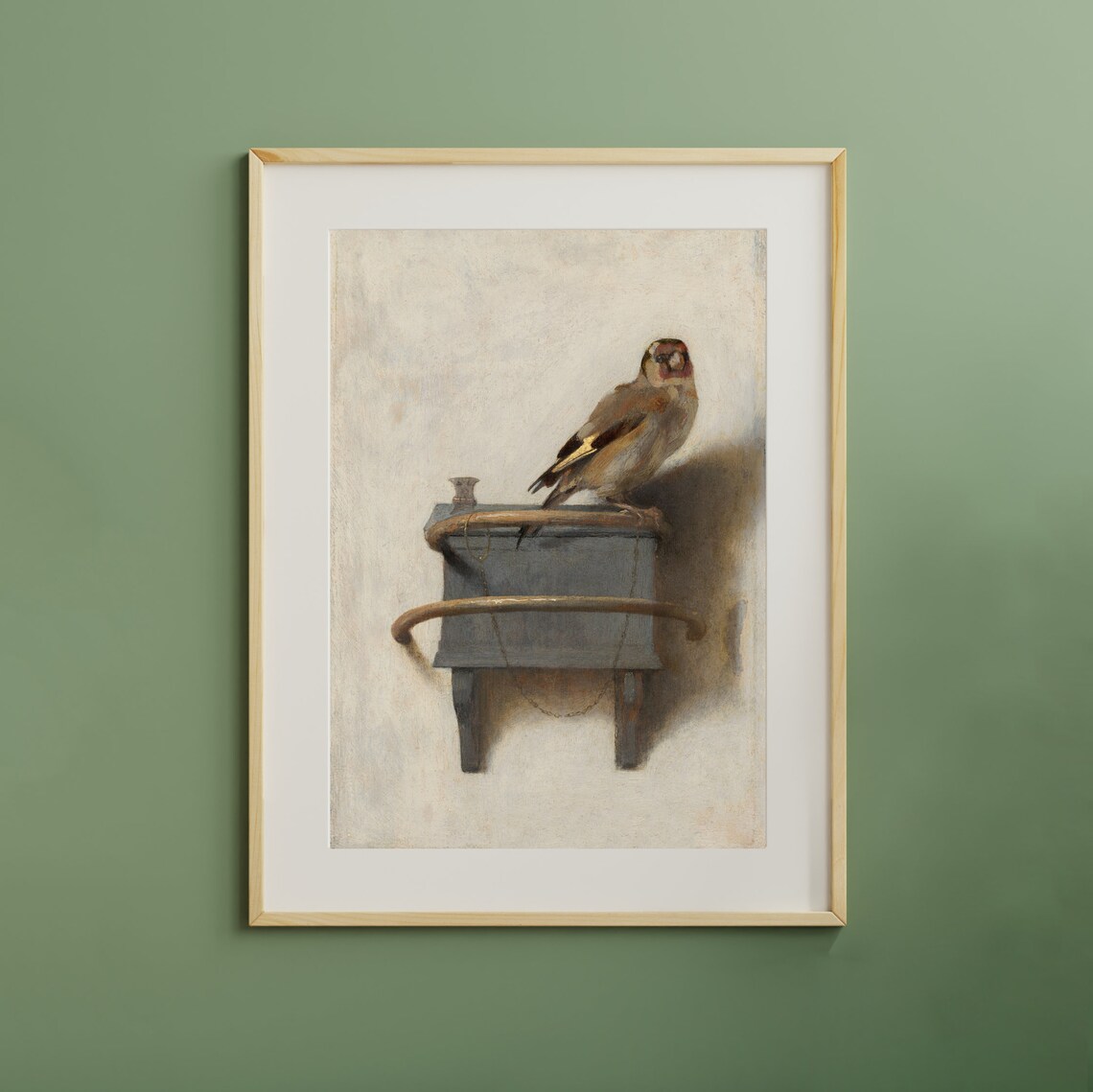 The Goldfinch Antique Bird Painting, Vintage Art Print - Image 2