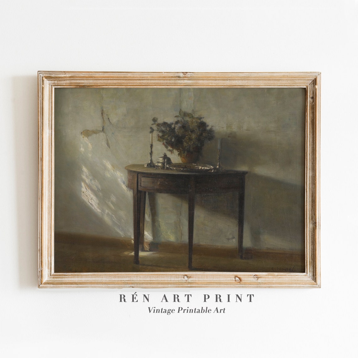 Vintage Still Life Painting Farmhouse Wall Art Cottagecore Decor Oil Painting Wall Art French Country Print